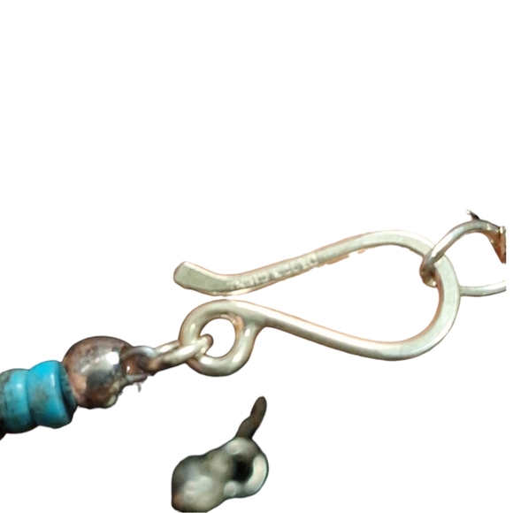 Jay King DTR Graduated Turquoise Disks Sterling Silver Necklace 18-21" - Picture 3 of 5